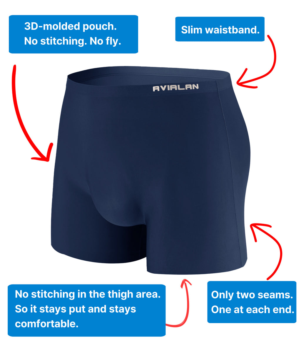 AVIALAN Super Stretch Cooling Boxer Briefs For Men