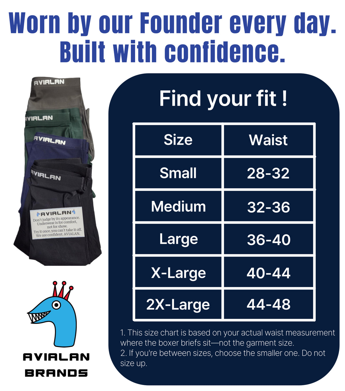 AVIALAN Super Stretch Cooling Boxer Briefs For Men